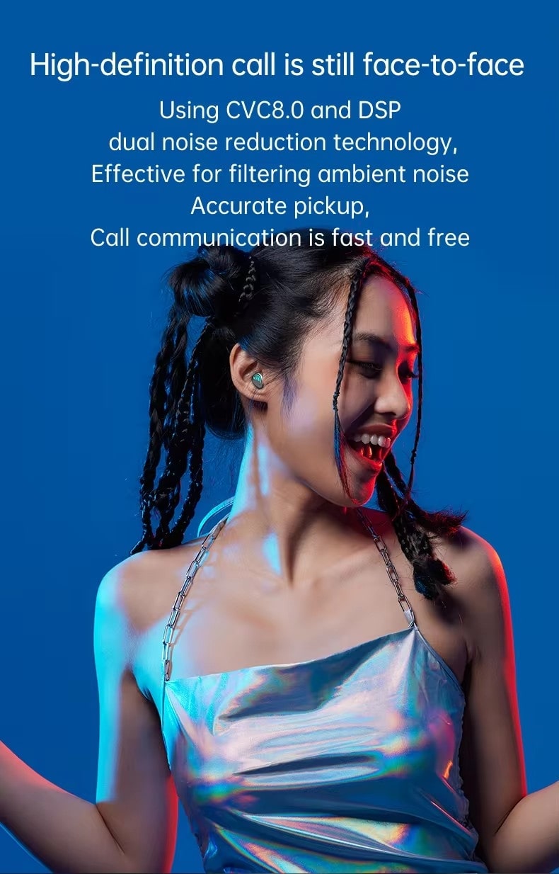 AKCOME 5.3 Wireless Earbuds with Advanced Biological Dashboard – High-Quality HD Sound