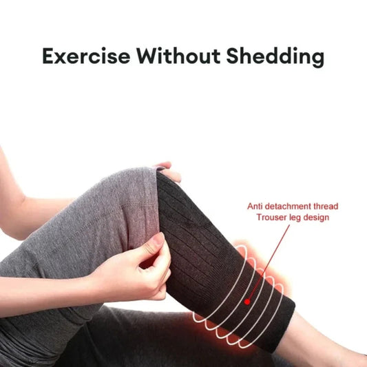 🔥 ULTRASOFT HEATED WOOL KNEE WARMER – ALL-DAY PAIN RELIEF & COMFORT 🧡❄️