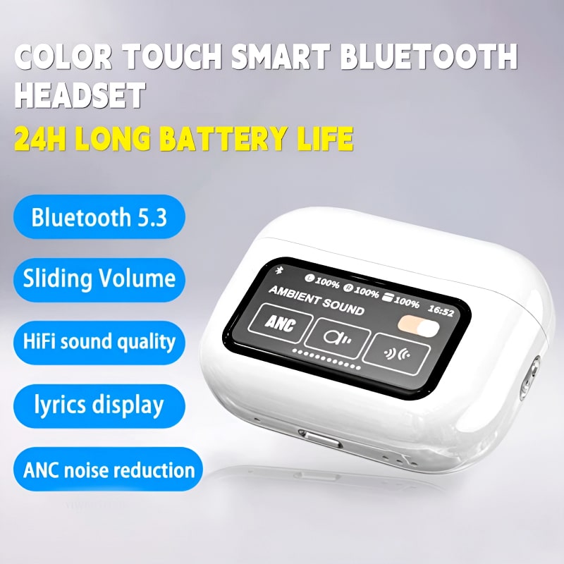 A9 Pro AirPods with Display Screen - Premium Wireless Earbuds