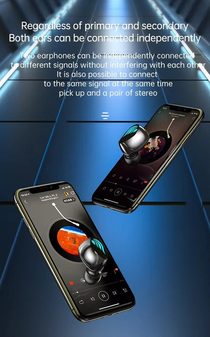 AKCOME 5.3 Wireless Earbuds with Advanced Biological Dashboard – High-Quality HD Sound
