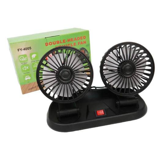 Double Head Vehicle Fan