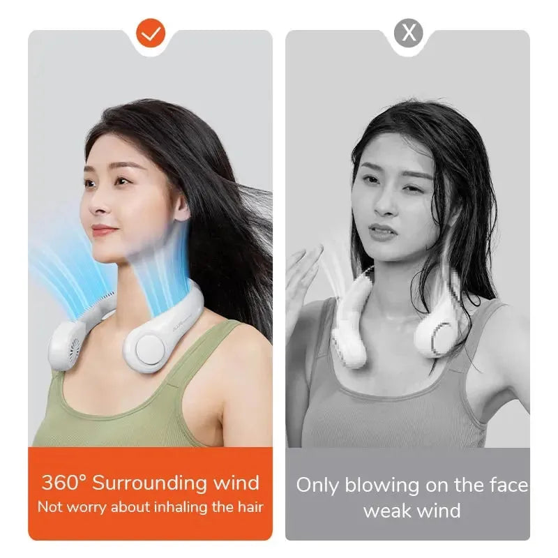 Rechargeable Blade Less Neck Fan - Neozen Store