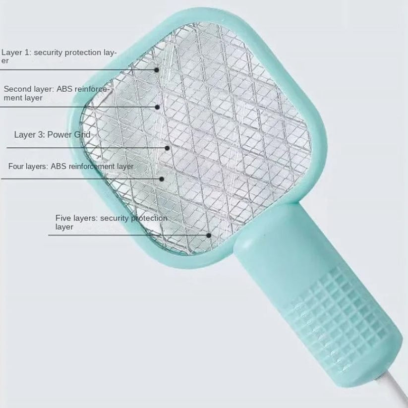 Electric Mosquito Racket Killer – High Voltage Bug Zapper | Instant Kill | Safe & Powerful