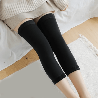 2 Pcs Wool Leg & Knee Warmer With Belt