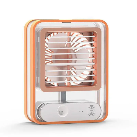 2-in-1 Mini Mist Fan & Air Cooler – Portable Cooling with Mist Spray