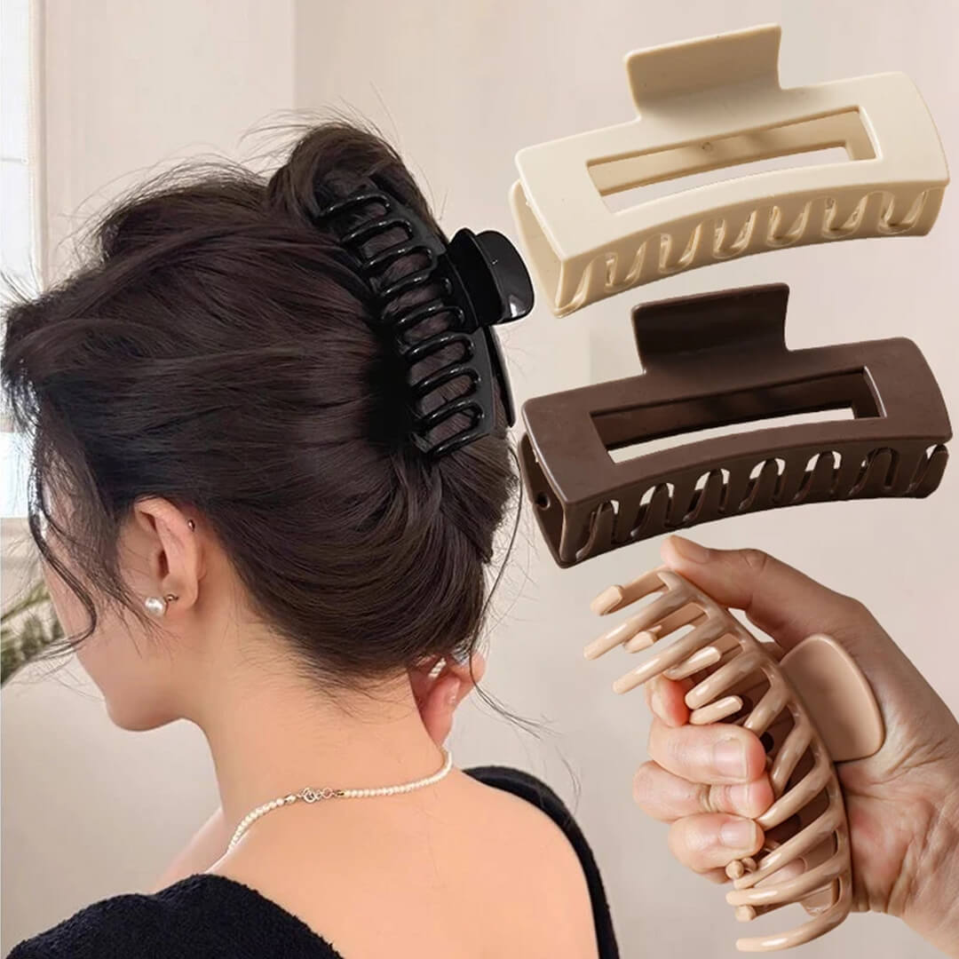 🔥 6-Pack Ultra Soft Silicone Claw Clips – No Slip, No Break, All-Day Strong Hold 💁‍♀️✨