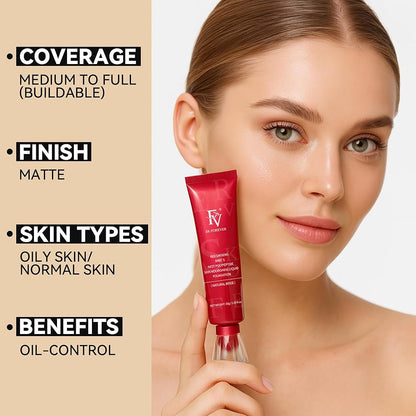 ✨ FV Original Waterproof Foundation – Full Coverage Matte Finish | Long-Lasting Sweat & Water Resistant Makeup