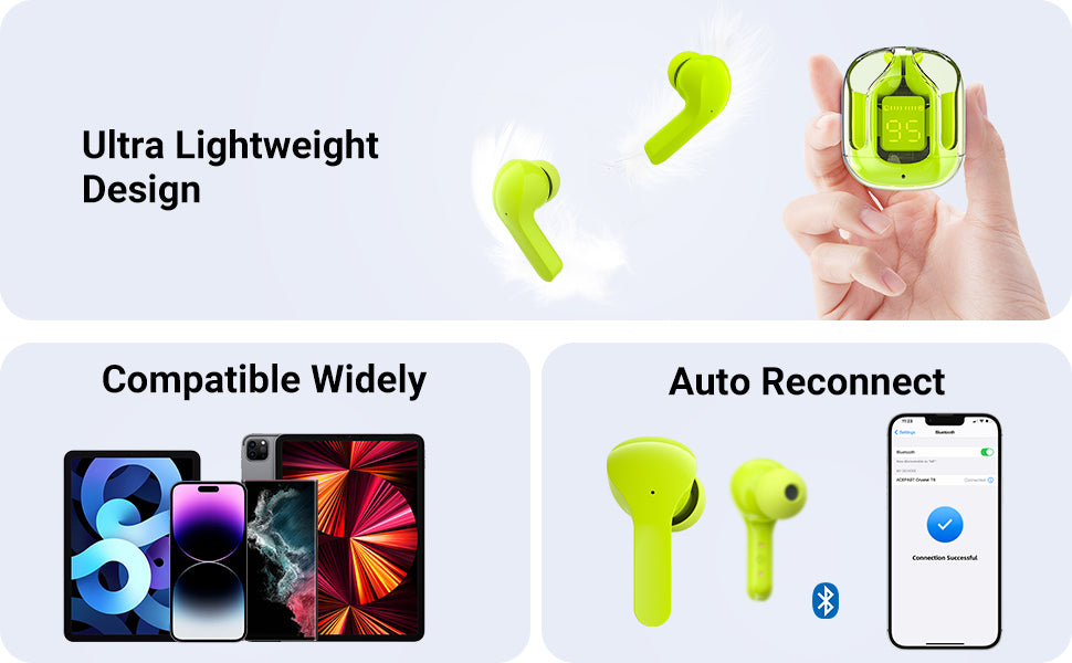 Air 31 True Wireless Earbuds – Premium Sound, Comfort Fit, Long Battery Life