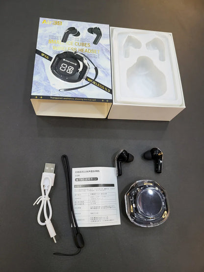 Air39 True Wireless Earbuds – Noise Reduction, IPX5 Waterproof, Bass Boost, LED Display