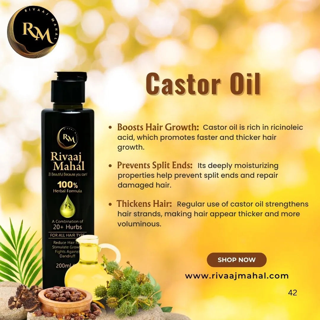 Rivaaj Mahal Ayurvedic Hair Oil – For Long, Strong & Lustrous Hair