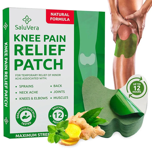 "Bend Without Pain – Powerful Herbal Knee Relief Patch!" Pack of 12