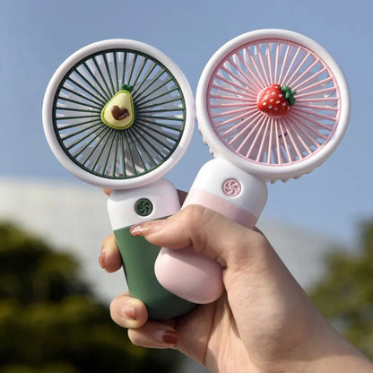 🌸 Flower Mini Fan — Cute Handheld Rechargeable Fan | 3 Speeds | USB Charging | For Girls & Kids